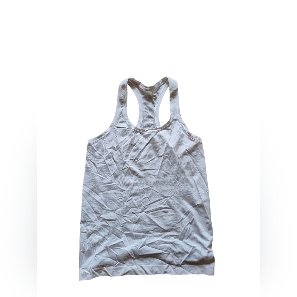 White Lululemon Racerback Tank Top 8‎